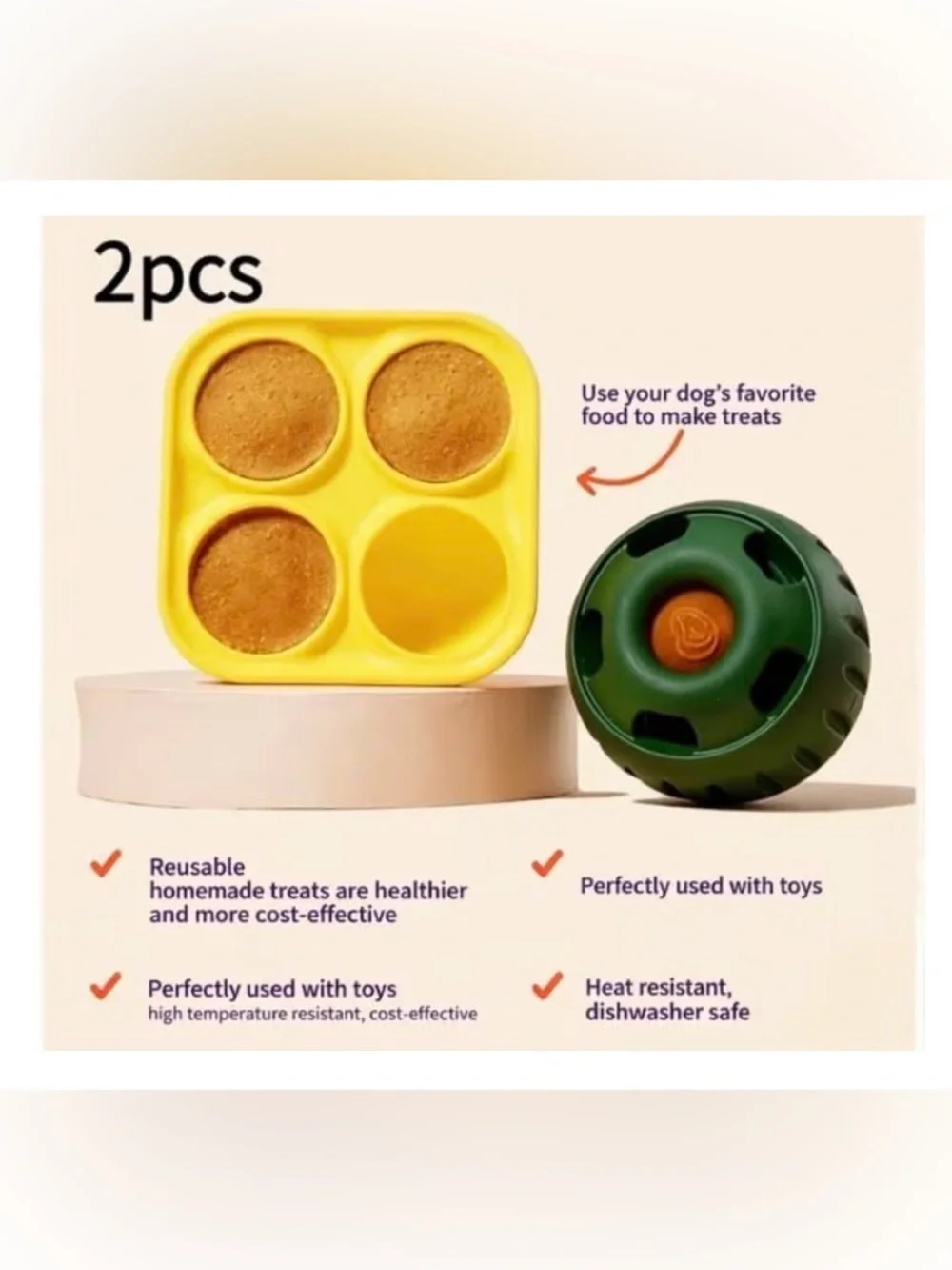 Dog Treat Dispensing Toy Set, Interactive Slow Feeder Tray and Puzzle Ball for M